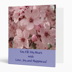 Spring Blossom Binder Book Fill My Heart Love