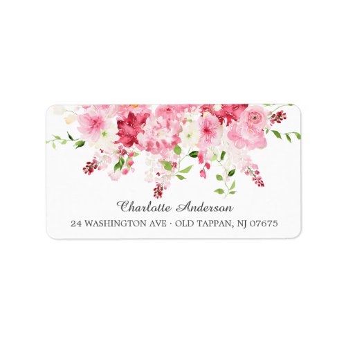Spring Blossom Floral Bridal Shower Label