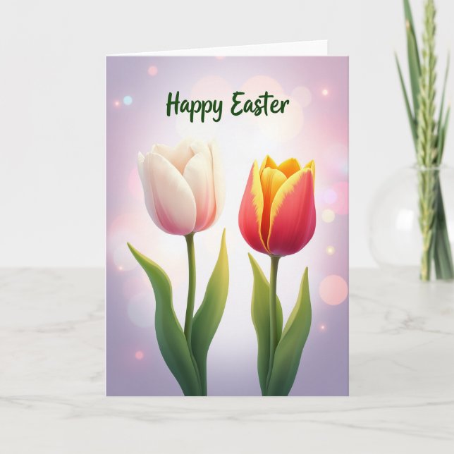 Spring Blossom Happy Easter Card (Front)