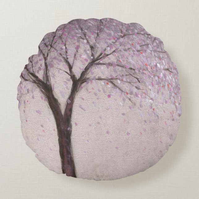 Spring Blossom II Round Pillow (Front)