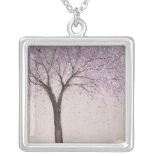 Spring Blossom II Silver Plated Necklace