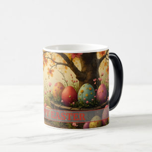 Spring Blossom Magic with Easter Egg Splendor Color Morph Mug