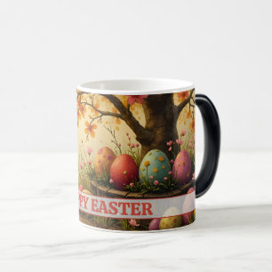 Spring Blossom Magic with Easter Egg Splendor Color Morph Mug