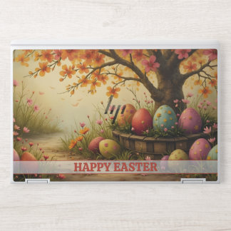 Spring Blossom Magic with Easter Egg Splendor HP Laptop Skin