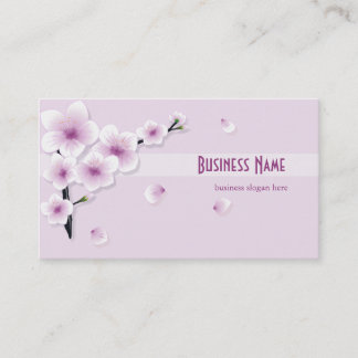 Spring Blossom Purple Flowers Business Business Card
