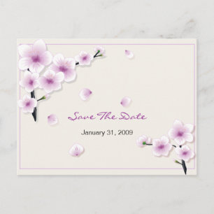 Spring Blossom Save the Date Wedding Announcement