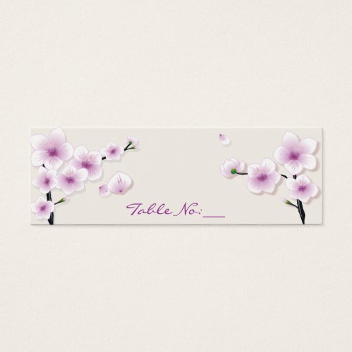 Customizable Spring Blossom Table Place Card Business Card Templates