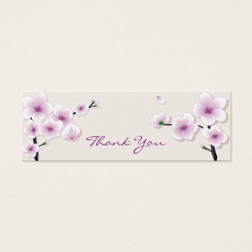 Spring Blossom Thank You Tag Business Card