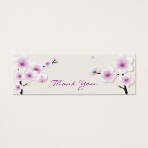 Customizable Spring Blossom Thank You Tag Business Card