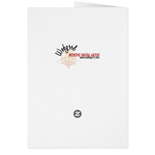 Spring Blossom Thoughts Card (Back)