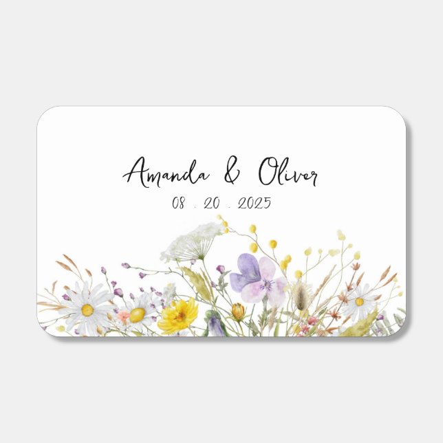 Spring Blossom Wedding Matches (Front)