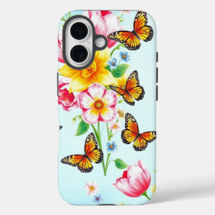 Spring Blossoms and Butterflies iPhone 16 Case