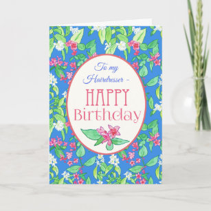 Hairdresser Birthday Cards Zazzle