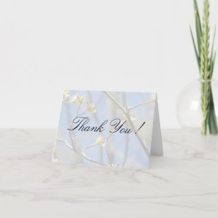 Spring Blossoms Blank Inside Thank You Card