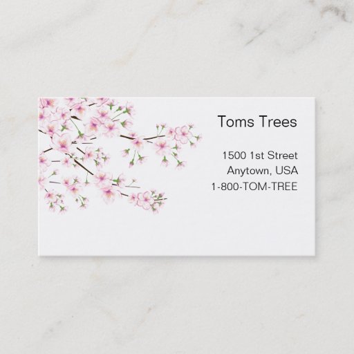 Customizable Spring Blossoms Business Cards