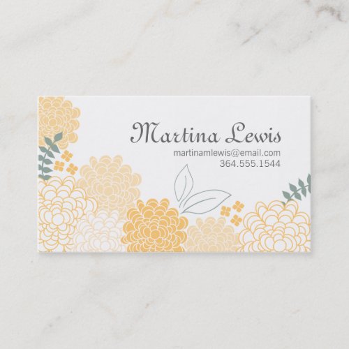 Spring Blossoms Calling Card Business Card Templates