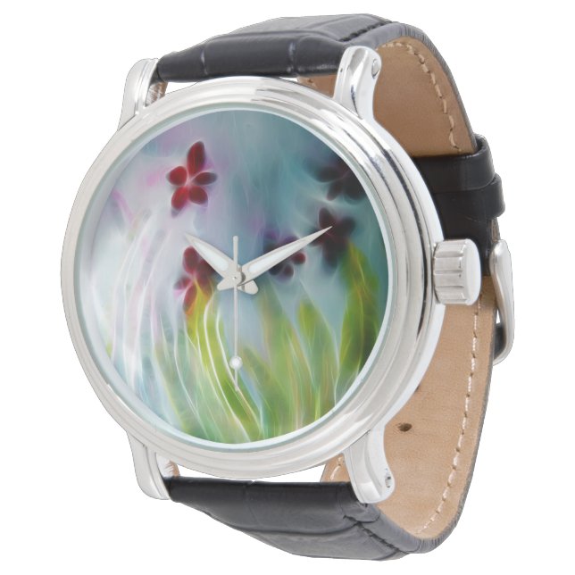 Spring Blossoms Digital Watch (Angled)