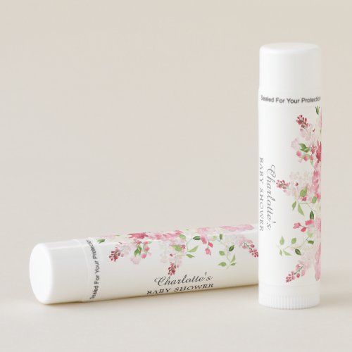 Spring Blossoms Floral Baby Shower Lip Balm