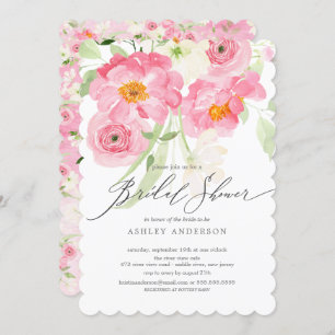 Spring Blossoms Floral Bridal Shower Invitation