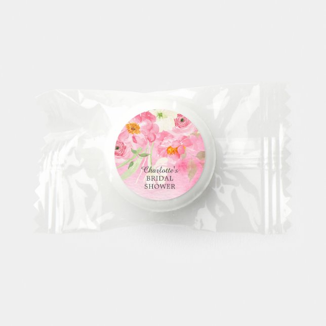 Spring Blossoms Floral Bridal Shower Life Saver® Mints (Front)