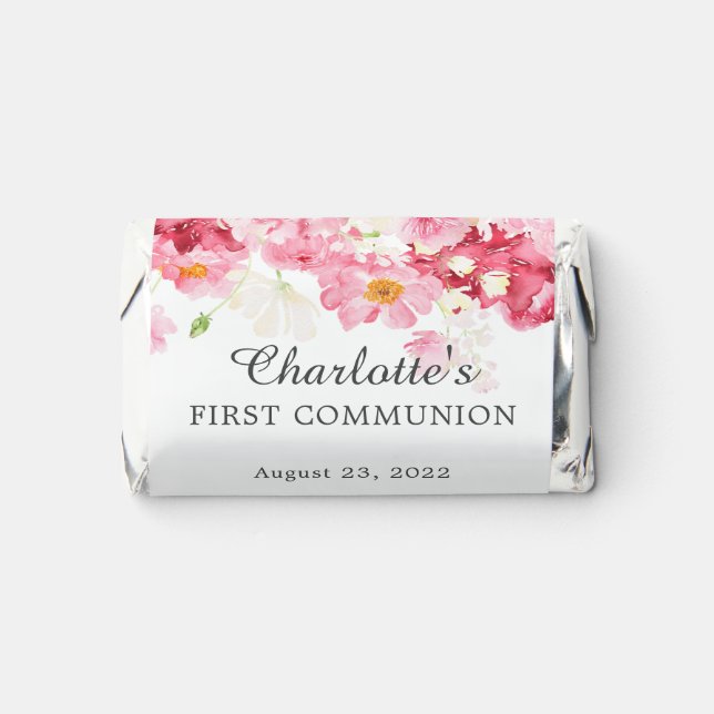 Spring Blossoms Floral Communion Hershey's Miniatu Miniatures (Front)