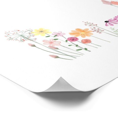 Spring Blossoms Flowers  Nature  Pastel  Poster