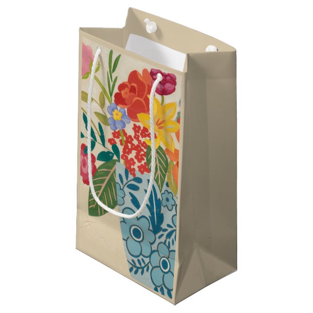 Spring Blossoms I Small Gift Bag (Front Angled)