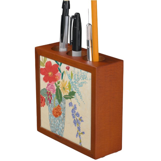 Spring Blossoms II Desk Organizer (In Situ)