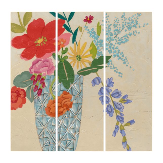 Spring Blossoms II Triptych (Front)