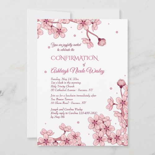 Spring Blossoms Invitation