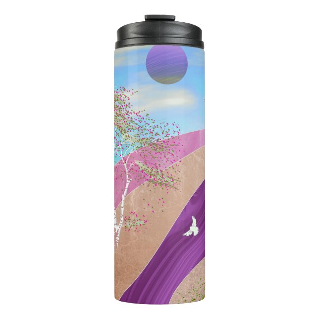 Spring Blossoms Landscape Thermal Tumbler (Front)