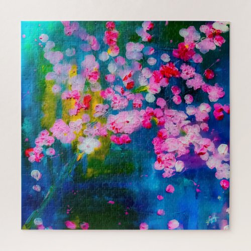 Spring Blossoms Mist Fine Art Puzzle