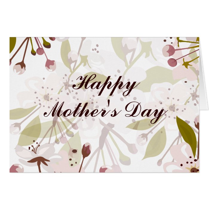 Spring Blossoms Mother's Day Greeting Card