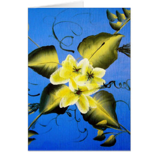 SPRING BLOSSOMS ON BLUE BACKGROUND CARDS
