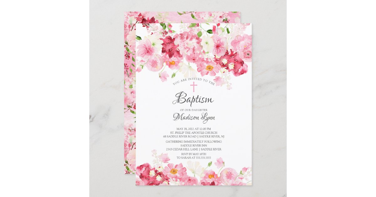 Spring Gatherings Wedding Invitation