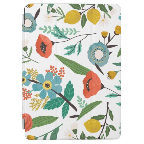 Spring Blossoms Seamless Floral Pattern iPad Air Cover