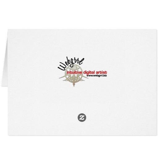 Spring Blossoms Sunset Sparkle Card (Back Horizontal)