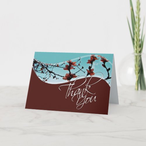 Spring Blossoms Thank You Card