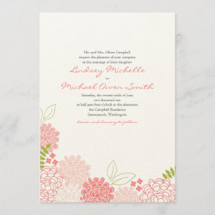 Spring Blossoms Wedding Invitation
