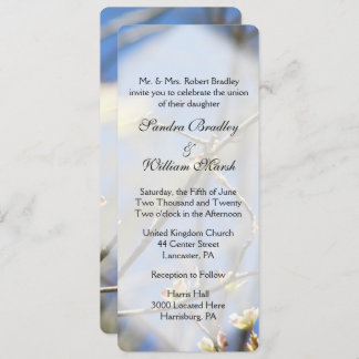 Spring Blossoms Wedding Invitation