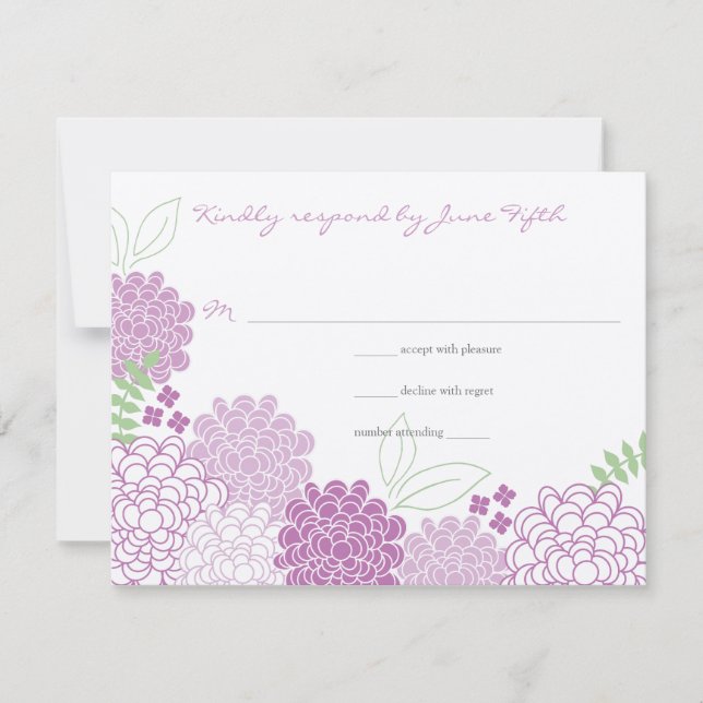 Spring Blossoms Wedding Response (Front)