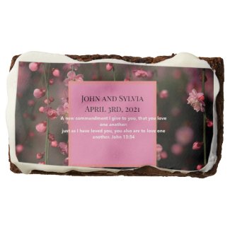 Spring Blossoms Wedding Theme Brownie