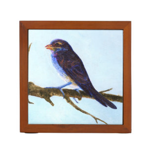 Spring Blue Bird Desk Organizer