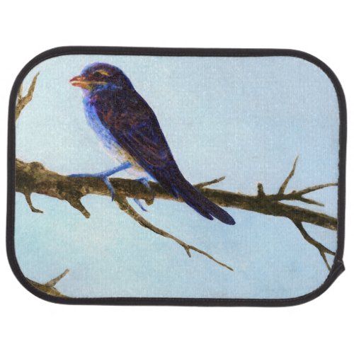 Spring Blue Bird Set of Car Mats