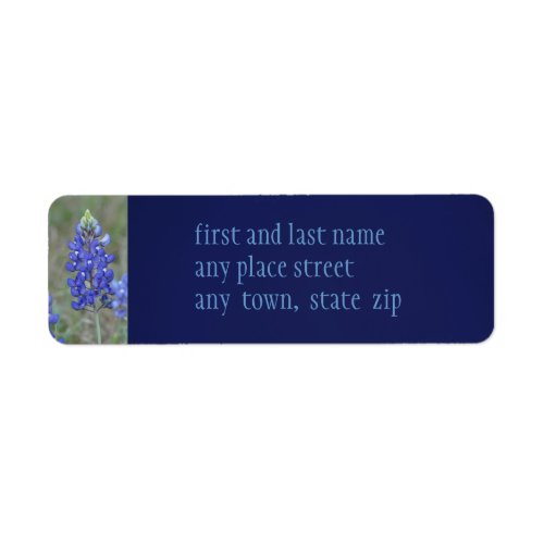 Spring Blue Bonnets Label