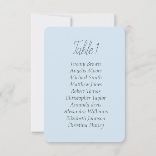 Spring blue gentle simple seating baby shower invitation