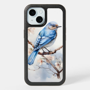 Spring Bluebird in the Blossoming Tree iPhone 15 Case