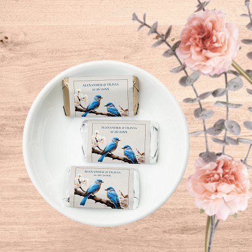 Spring Bluebirds Wedding Hersheys Miniatures