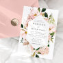 Spring Blush Floral Frame Wedding Invitation
