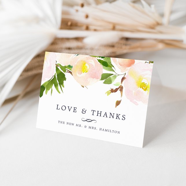 Spring Blush | Floral Thank You Card (Creator Uploaded)